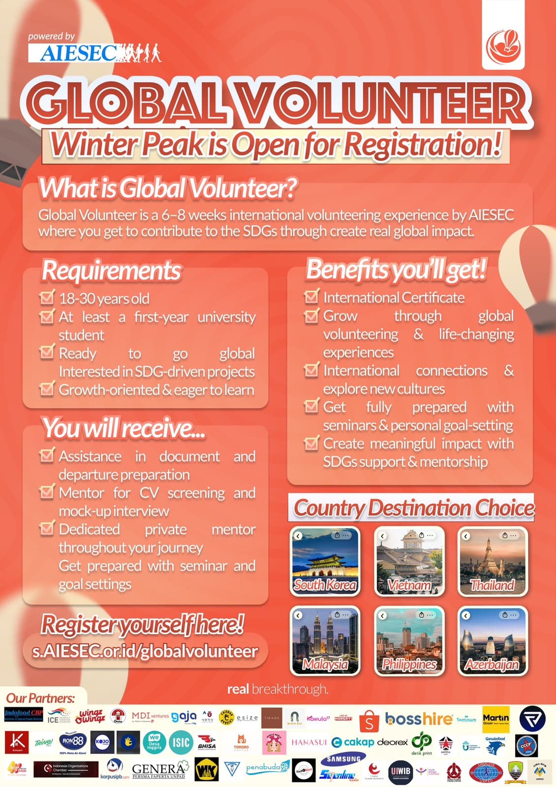AIESEC in Unpad Opens for Global Volunteer Winter Peak 2026