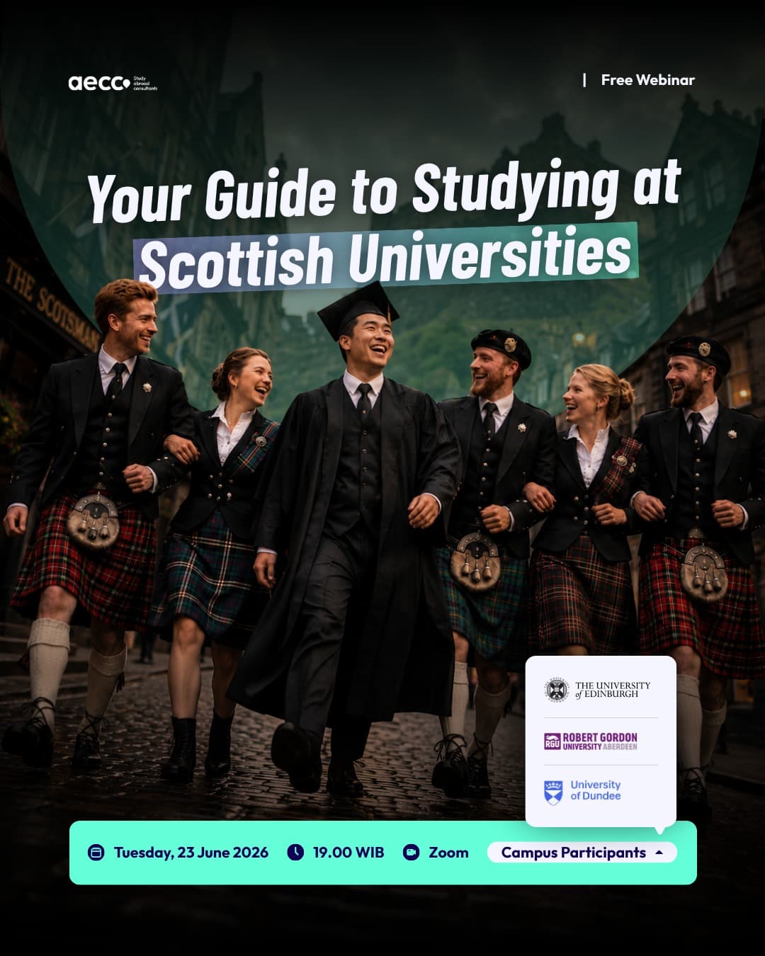 Free Webinar: Kuliah Di Kampus #1 Scotland for Employability + Beasiswa 100%!