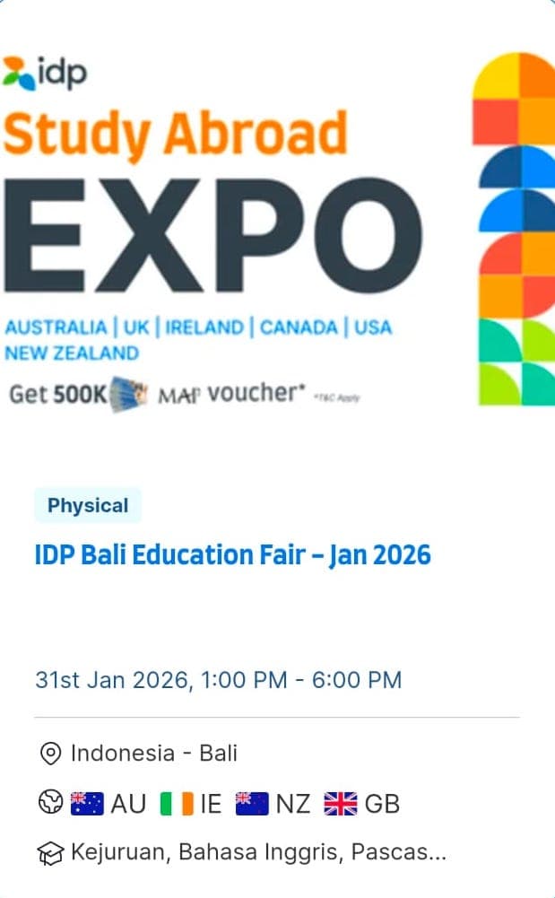 IDP Bali Education Fair