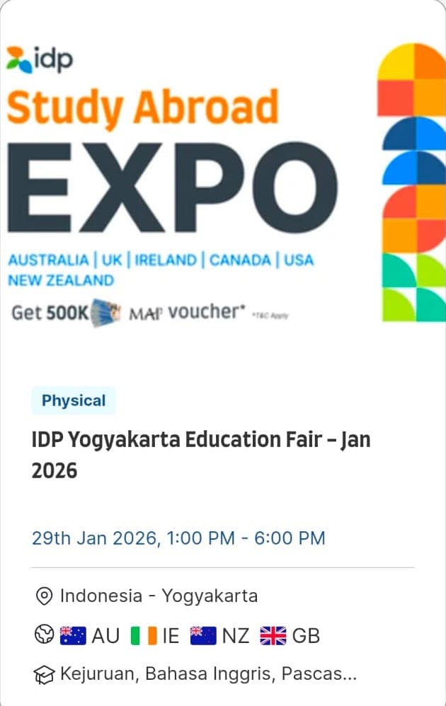 IDP Yogyakarta Education Fair