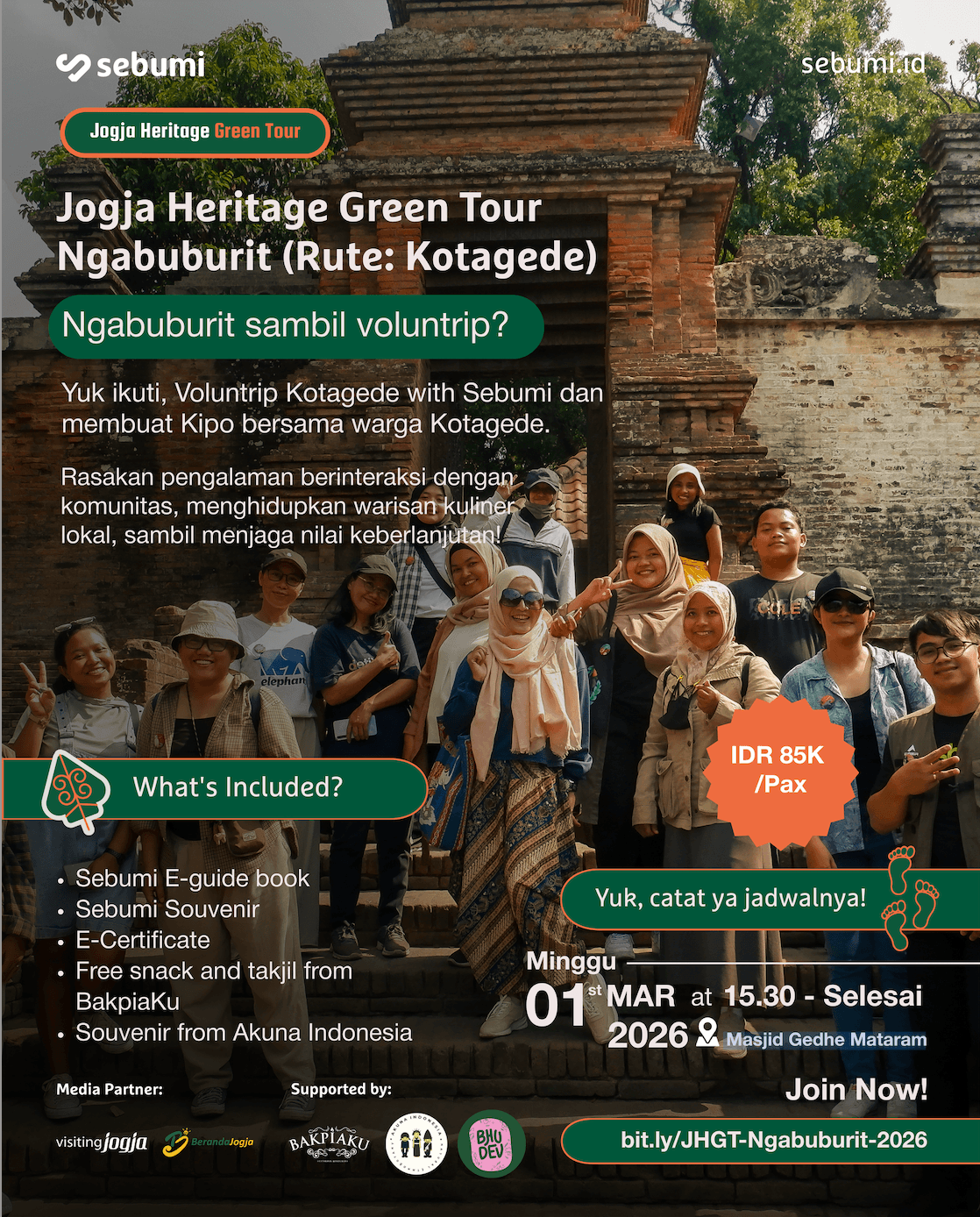 Jogja Heritage Green Tour Ngabuburit (Rute: Kotagede)