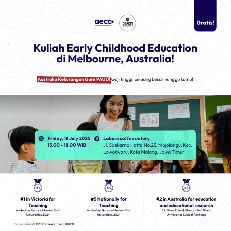 Kuliah Early Childhood Education di Melbourne, Australia!