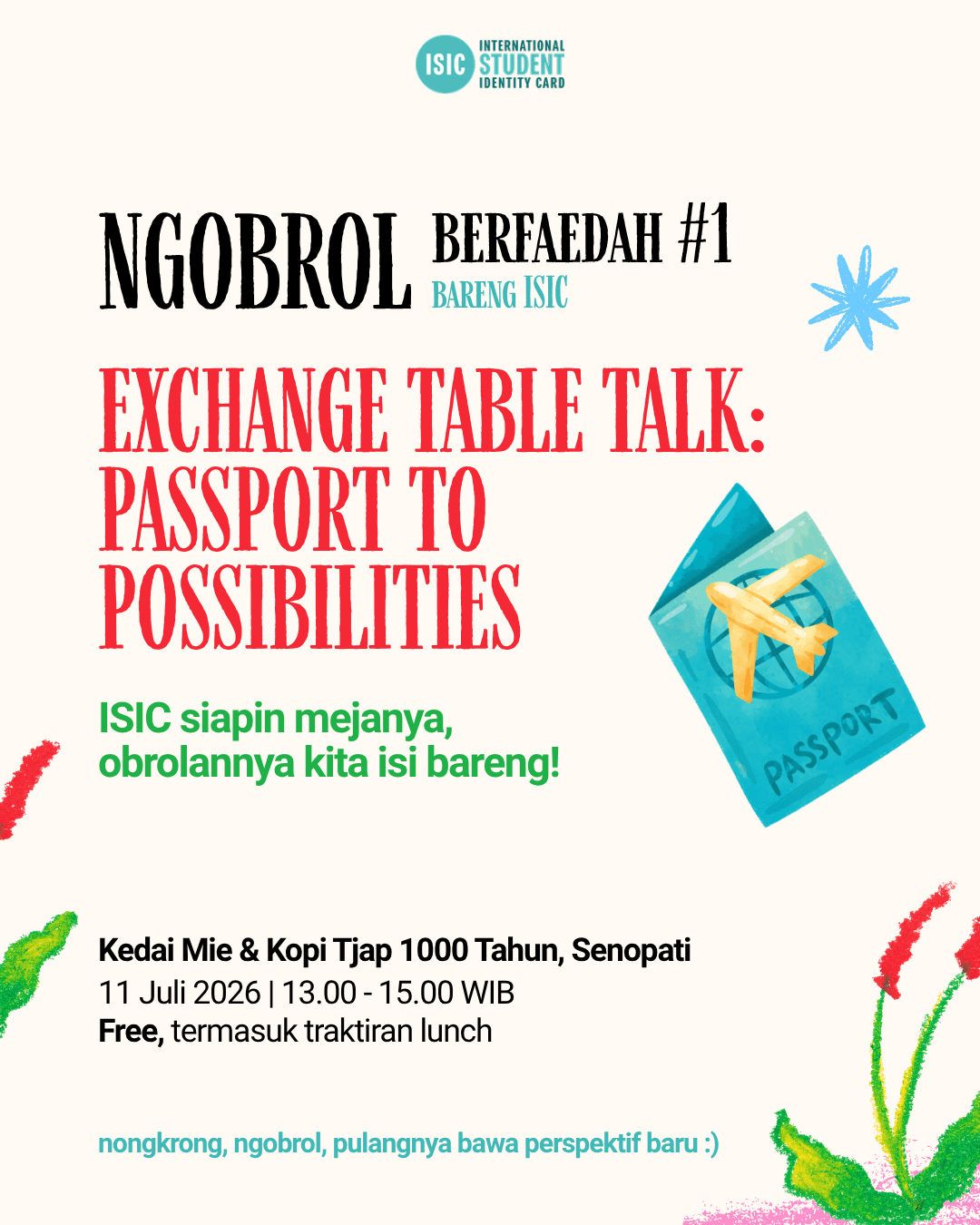 Ngobrol Berfaedah #1 - Exchange Table Talk: Passport to Possibilities