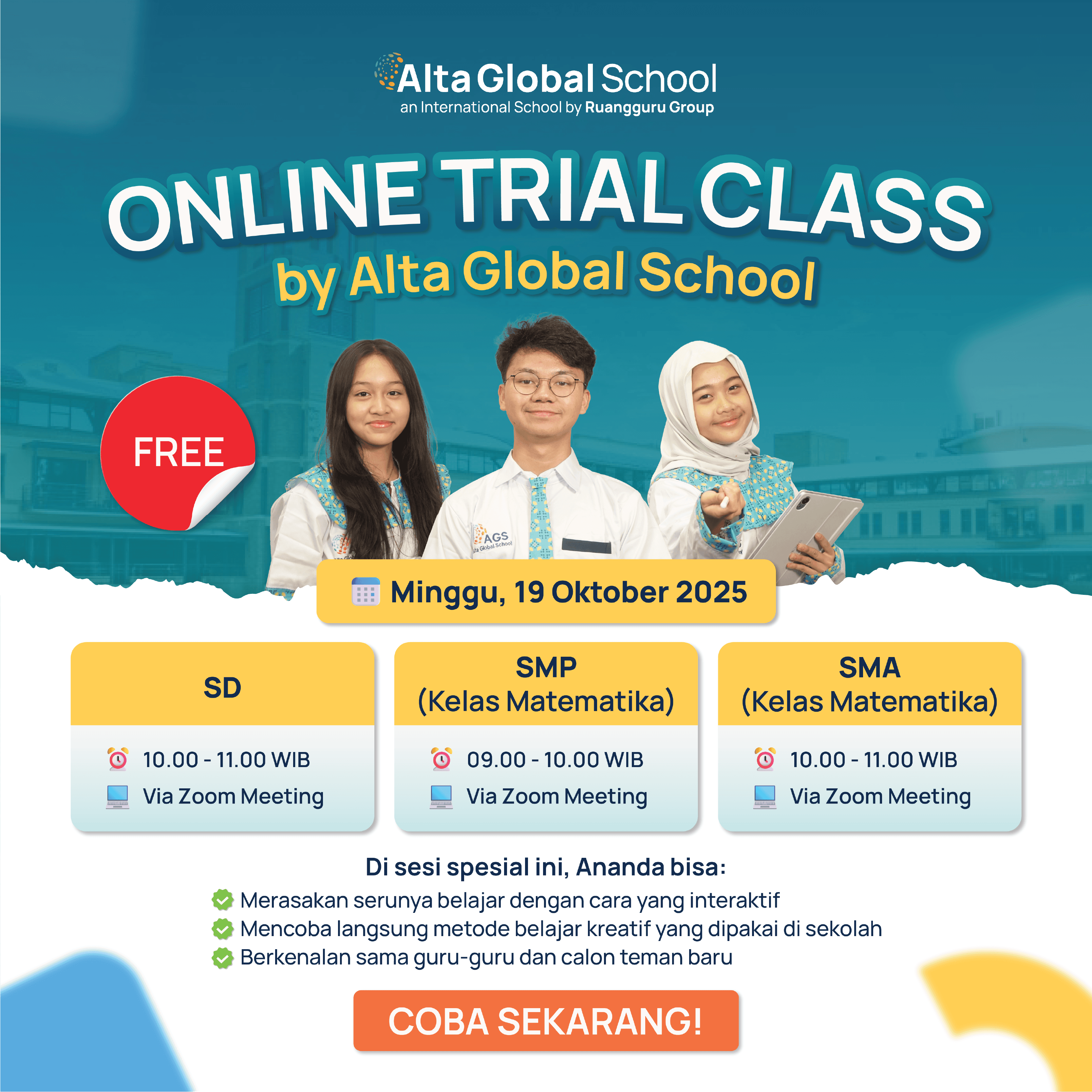 ONLINE TRIAL CLASS by Alta Global School