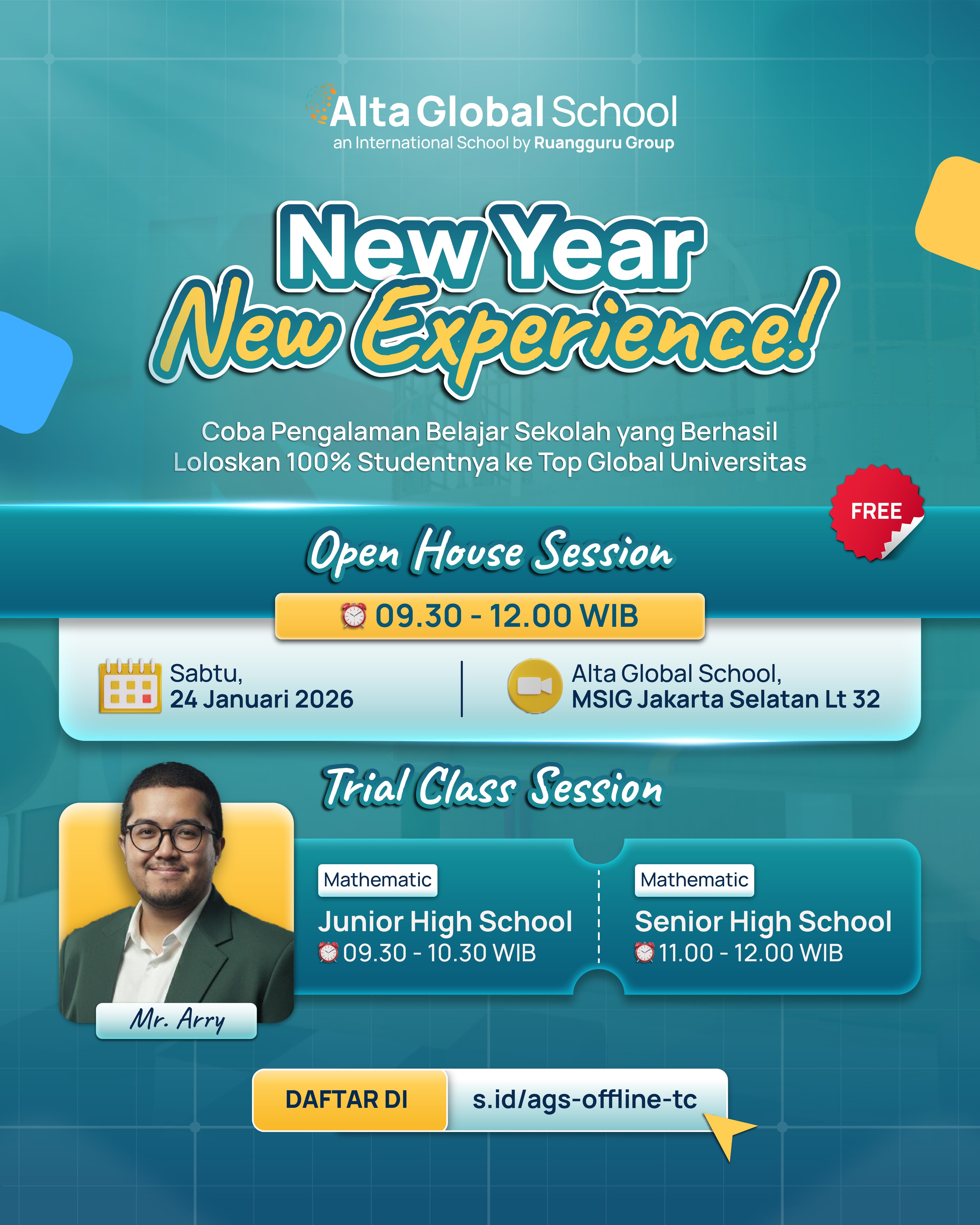 Open House & Trial Class Session Alta Global School