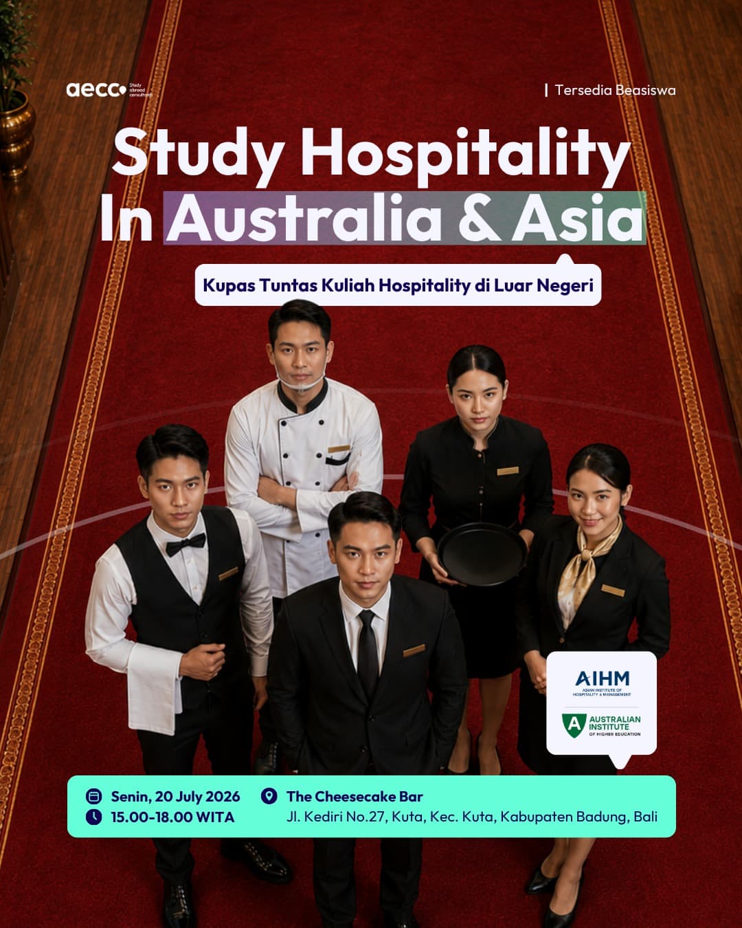 Study Hospitality in Australia & Asia