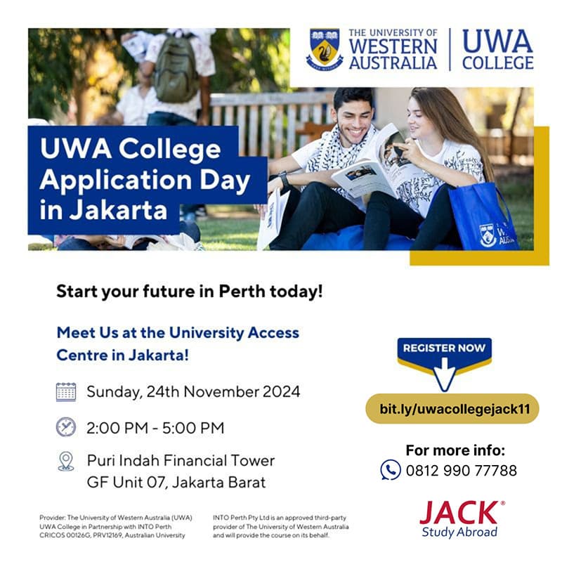 UWA College Application Day in Jakarta